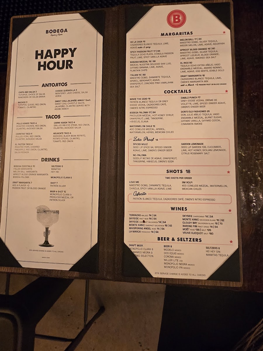 Bodega Taqueria y Tequila Menu - Image 3