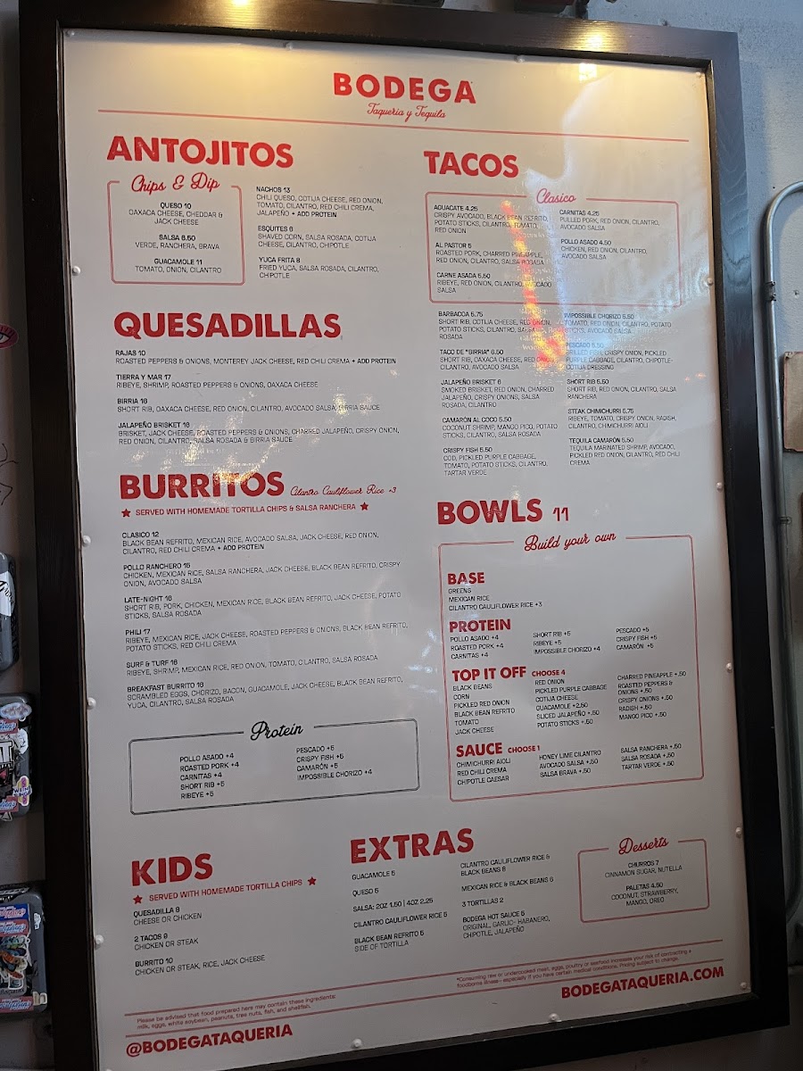 Bodega Taqueria y Tequila Menu - Image 5